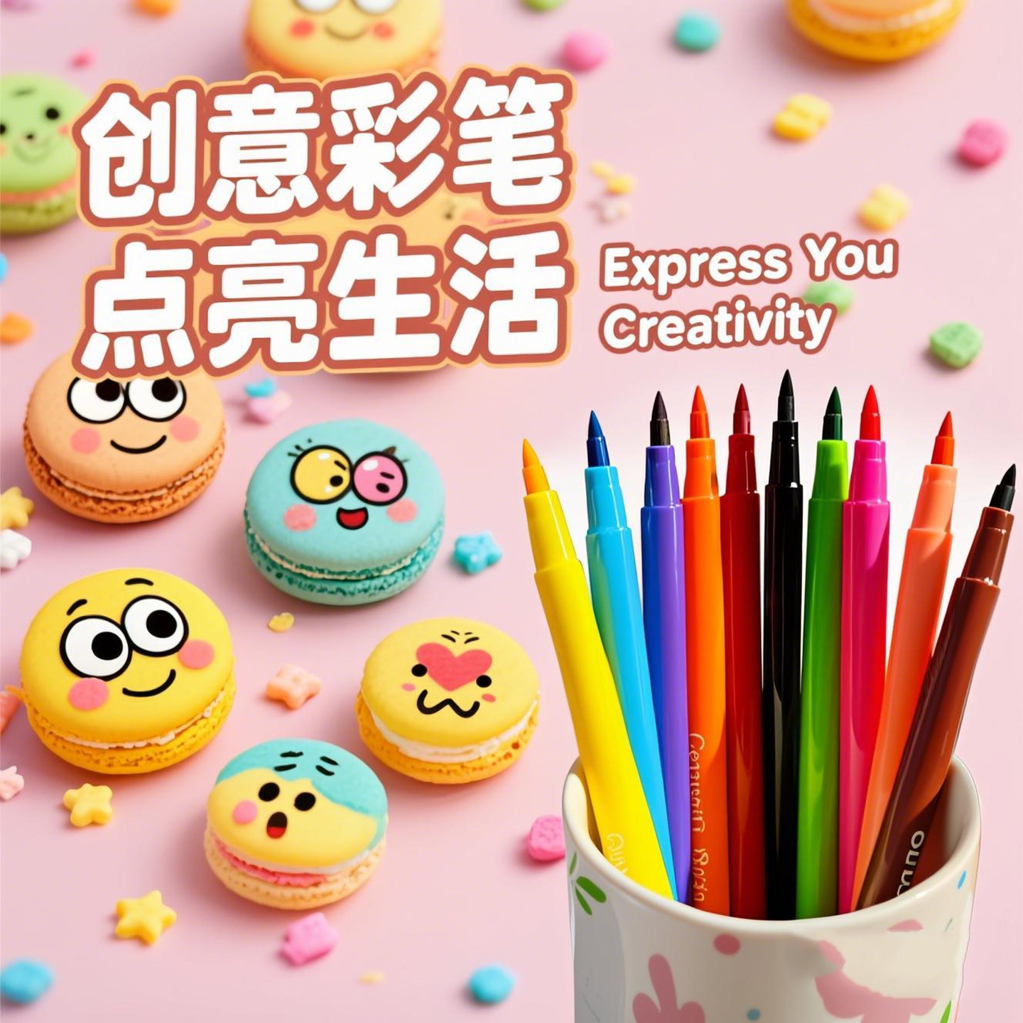 网红色素笔烘焙描绘笔填充食用墨水食品级馒头糕点记号笔马卡龙