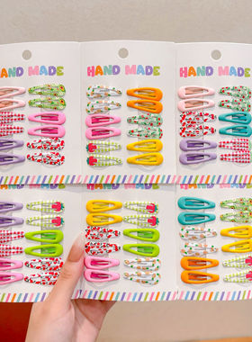 多巴胺彩色bb夹星星发夹3cm新款儿童碎发侧边刘海夹女孩头饰发卡