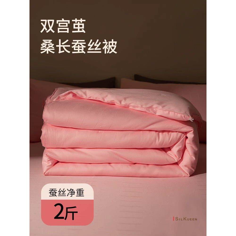 蚕丝被100%桑蚕蚕丝被冬季加厚暖春秋季手工直销蚕丝棉被芯双宫茧