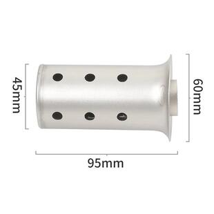 机车改装排气管炮筒六角降音60mm51mm接口径消音塞回压芯消音器