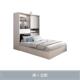 新现代简约小卧室床衣柜一体省空间箱式 收纳双人家用次卧塌塌米床