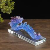 釉面玉如意饰品客厅新中国风入口酒柜办公室财富高档装 饰小饰品