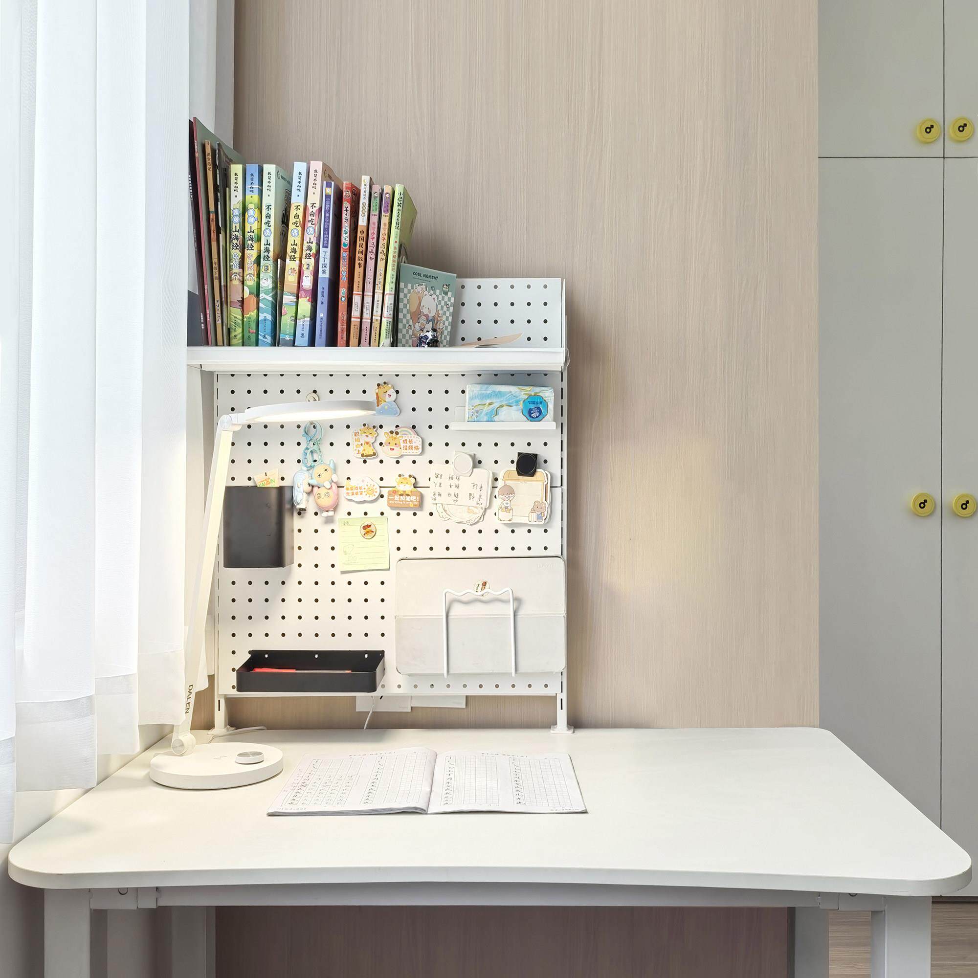 常顺达桌面洞洞板置物架夹式电竞配件免打孔电脑桌上收纳桌搭改造