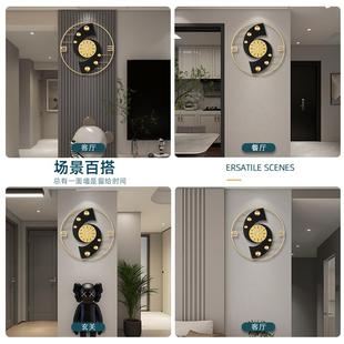 时钟免挂钟厅家用个性 挂新墙打孔 BK0952客创意大气钟表2025款 时尚