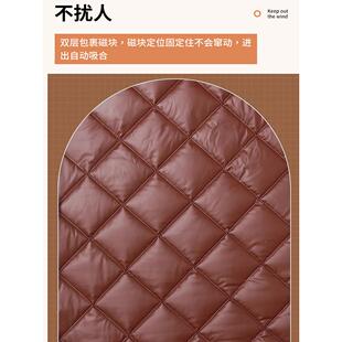 侧开棉门帘冬季农村平房家用防风保暖加厚挡风免打孔磁吸隔断商铺