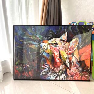 窄边铝合金相框挂墙画 画框装裱50X70cm拼图1000片海报金属框架28