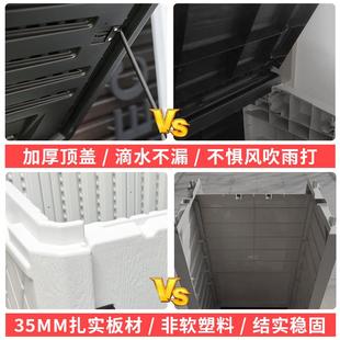 户外储物收柜子大容量防晒防水家用塑多层置阳台室料外杂物纳物箱