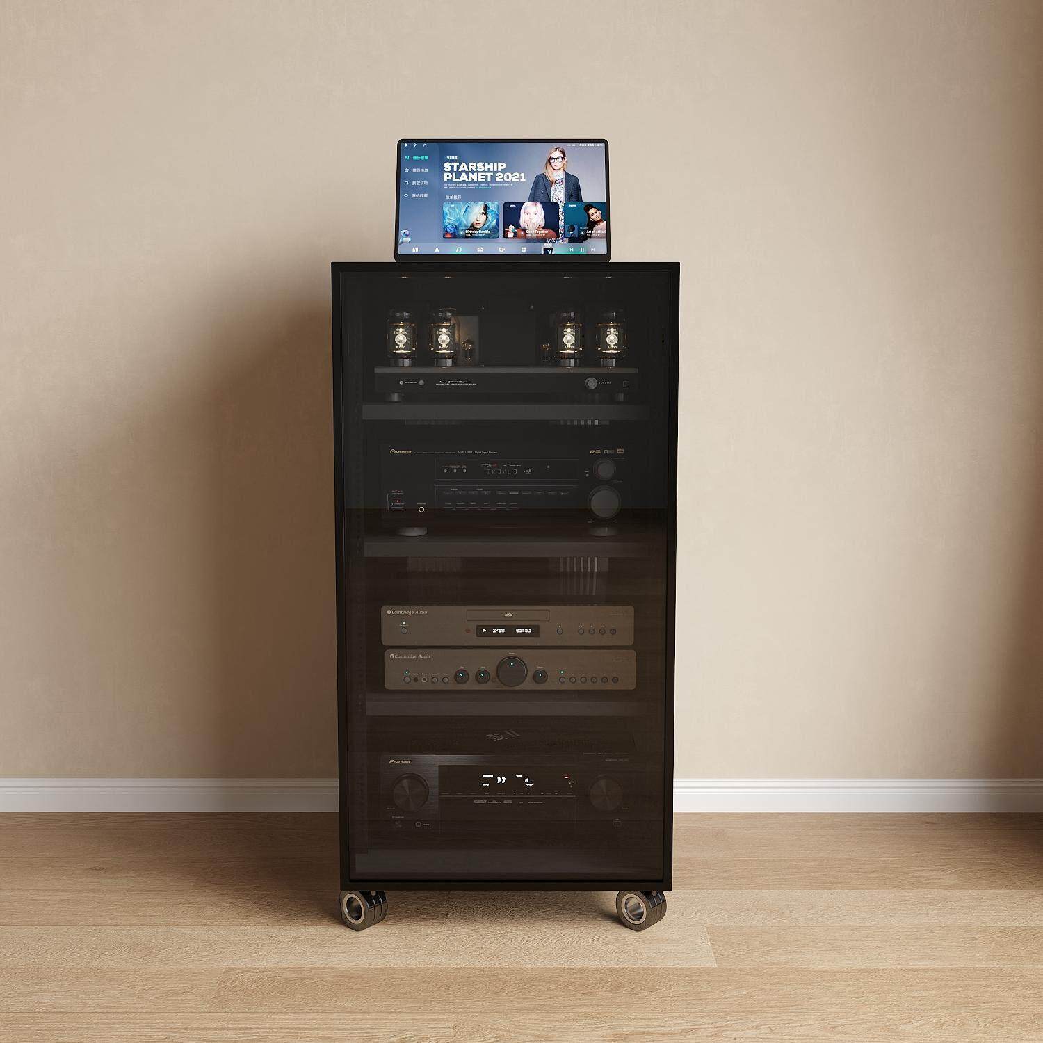 音响放置架音响柜音响架点歌柜点歌台影音柜功放柜功放架带轮机柜