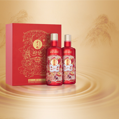 【年货礼盒】金六福酒喜悦礼盒50.8度绵柔浓香型纯粮送礼喜宴用酒