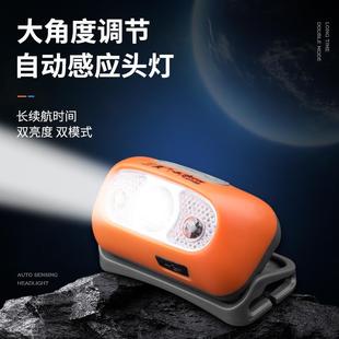 超轻小号感应钓鱼灯夜钓专用超亮强光充电户外防水 三友头灯头戴式