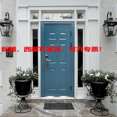 学校门防盗门门门蓝机构子母入户进户进户门入钢质母家用定制门房