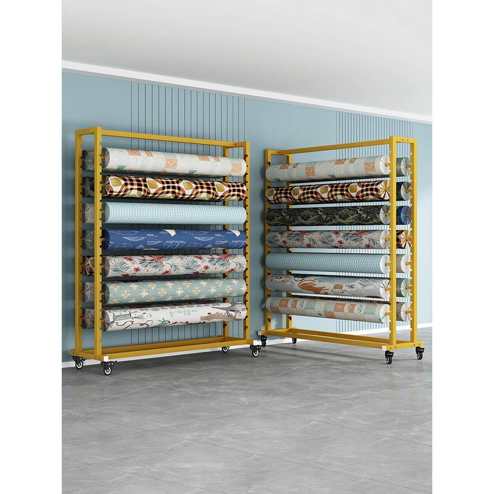 纺织布料展示架中岛架面料色卡移动样布架桌布架皮革架布卷货架,商业/办公家具,置物架/陈列架/储物架/展示架,淘宝优惠券,粉丝福利购,淘宝优惠卷