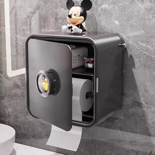 商思吸盘纸巾盒免打孔壁挂式卷筒卫生纸盒化妆室卫生纸盒厕所卫生