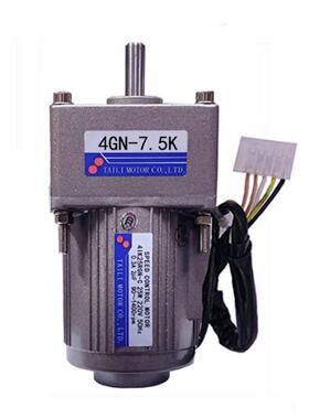 泰利25W调速电机Ac Ac220单相带齿轮减速箱4Gn-7.5K带调速器反向