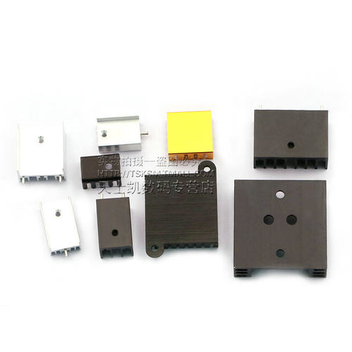 散热片 路由器 CPU散热块器/电子散热块22*22*10MM 铝制三极管