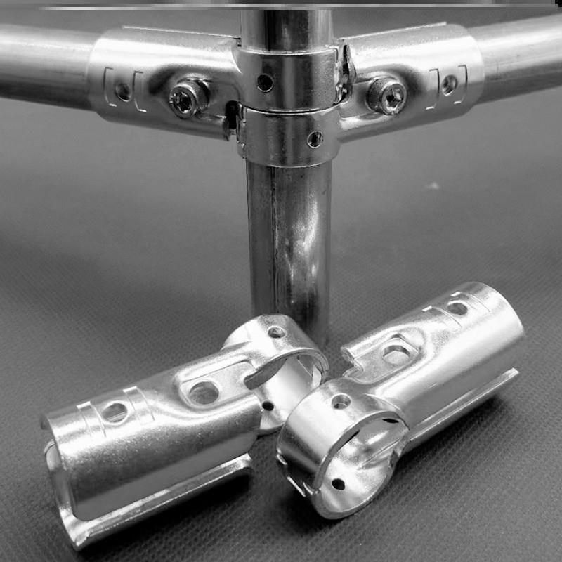 25mm钢管铁管镀锌管六分管连接件架子管圆管固定卡扣紧固件固定件