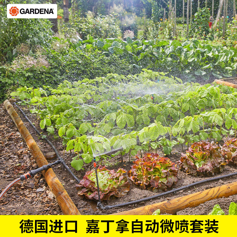 德国进口嘉丁拿GARDENA自动浇水器浇花神器微喷设施微喷管全套