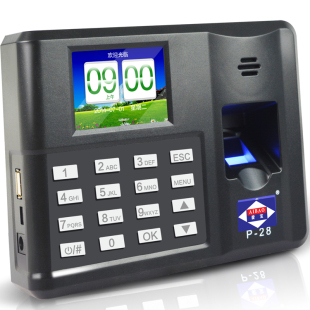 爱宝P-28考勤机指纹打卡机考勤机指纹式签到机免软件包邮厂家直销