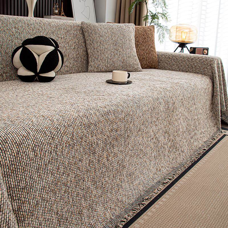 沙发盖布巾四季通用全包套罩毯雪尼尔防滑沙发垫防猫抓沙发巾盖布