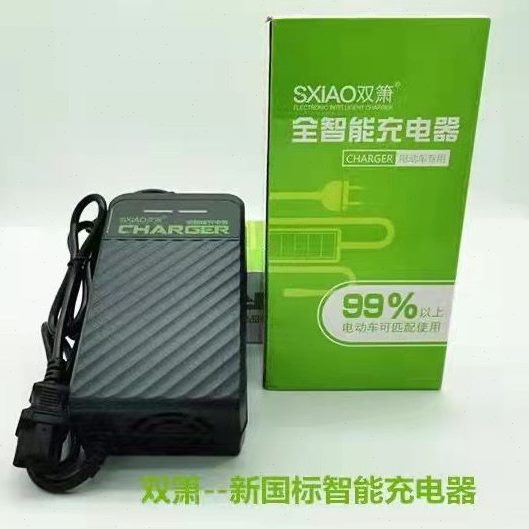 双箫电动车智能自动断电节能时尚高端48V60V72V全车通用充电器