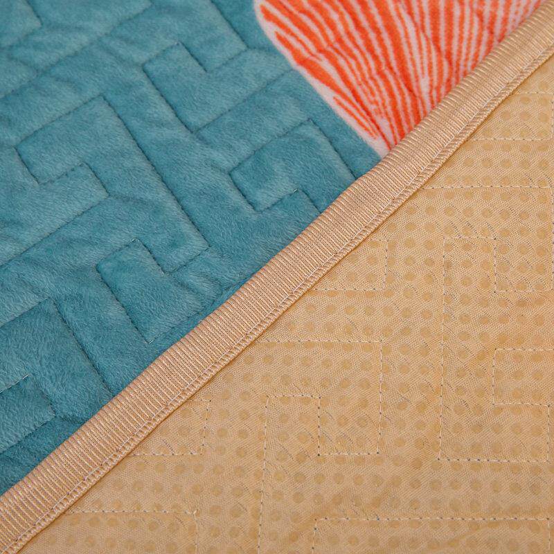 牛奶绒榻榻米床盖垫子2023新款床罩绗缝加棉床单可定制拉链大火炕