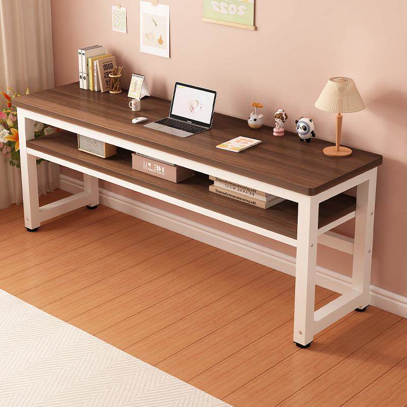 实木书桌电脑桌卧室家用办公桌学生写字长条桌子长方形简易出租屋