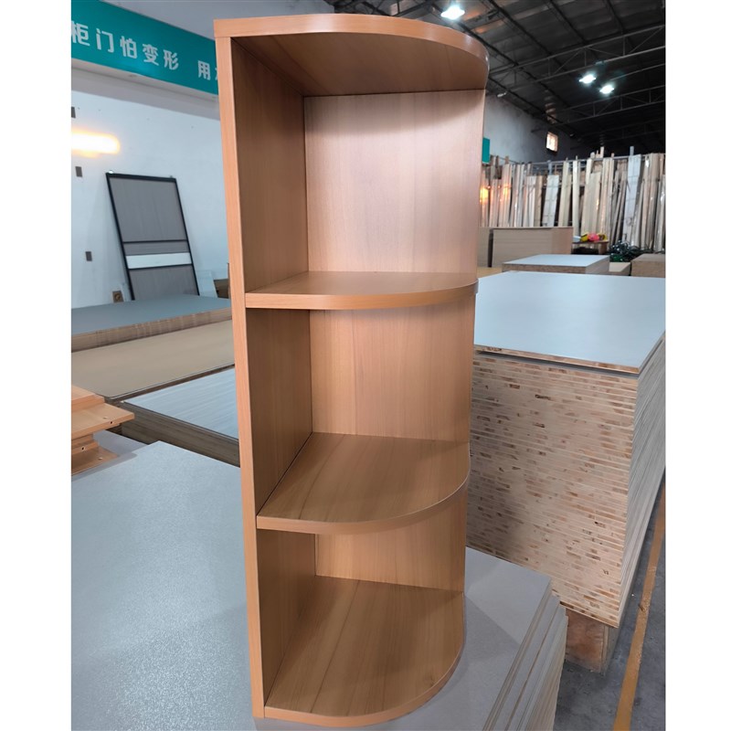 ENF/E0实木18mm板角落置物架边柜三角拐角柜落地柜墙角扇形转角柜