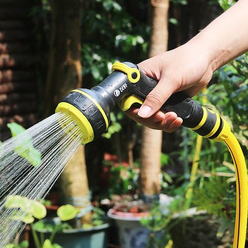 汉轩浇花浇水喷头园林洒水器喷雾头水管家用浇菜神器洗车水枪套装