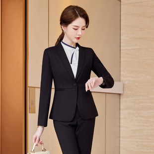 珠宝金店行政高端正装 套装 套裙春秋前台西装 工作服职业气质女长袖