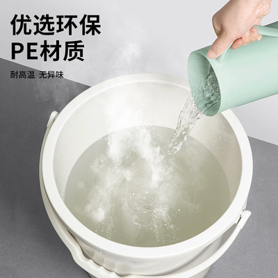 五月花水桶手提式塑料加厚耐用大容量洗澡泡脚桶家用洗车桶