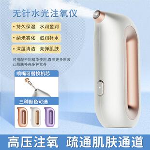 手持纳米喷雾仪家用美容脸部导入水光水氧仪 高压注氧补水仪便携式