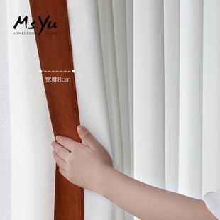 洛菲喻小姐 定制现代别墅高窗窗纱卧室不透人复古轻奢纱帘新款