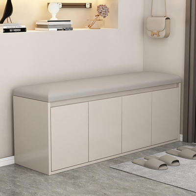 家用轻奢实木换鞋凳高级感