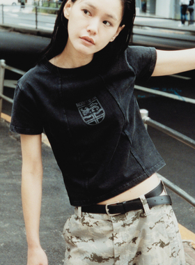 【所有女生的衣橱直播间】NOMANUAL经典徽章复古水洗T-SHIRT