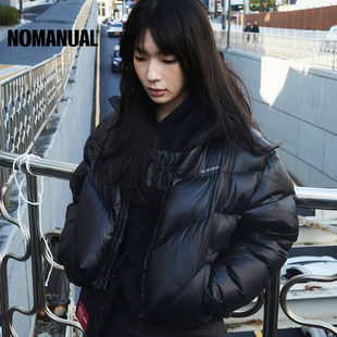 【明星同款】NOMANUAL韩国男士羽绒服2025新款冬季加厚短款外套