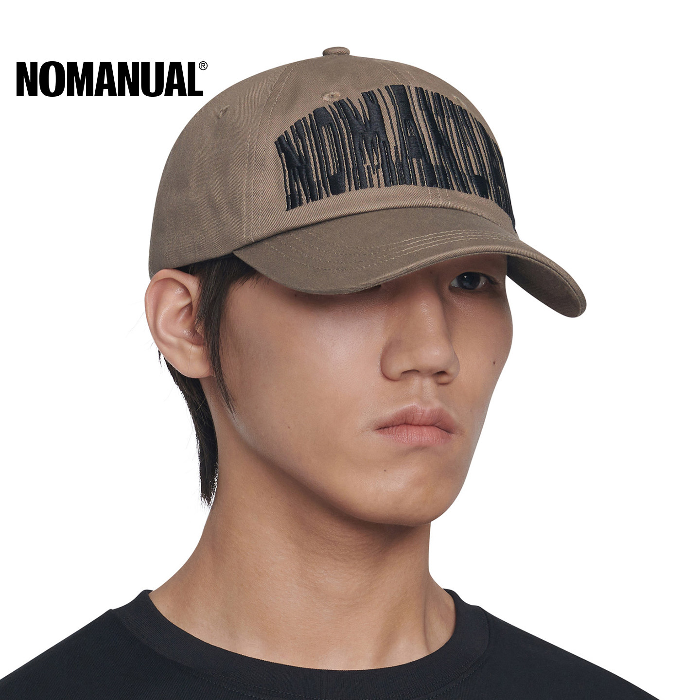 NOMANUAL韩国棒球帽男女帽子显脸小适合方圆脸大头围大帽檐鸭舌帽