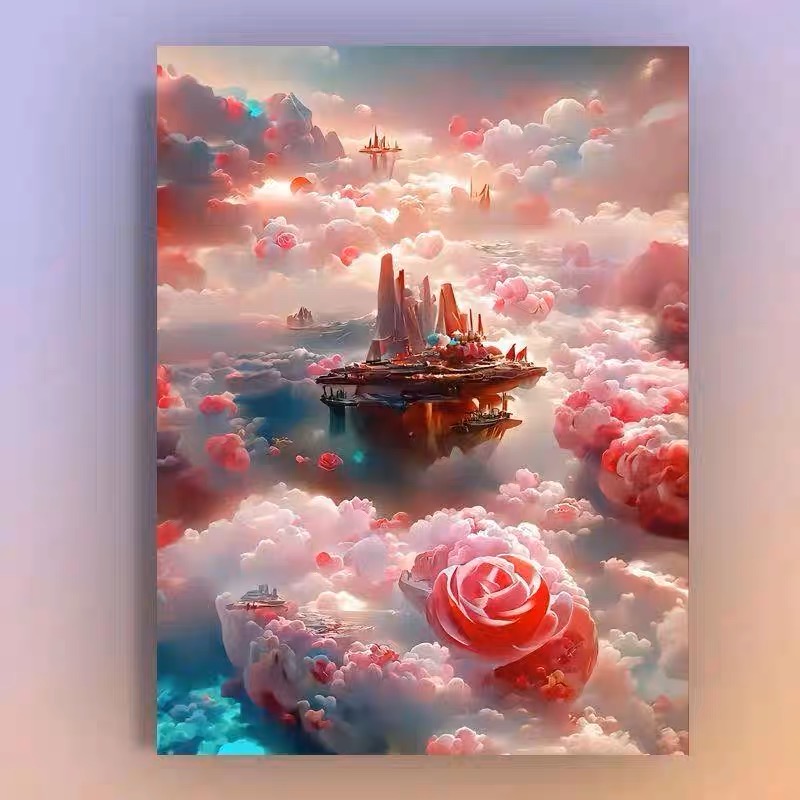 diy数字油画客厅挂画人物肖像女孩装饰画丙烯颜料双十一新款40*50图片