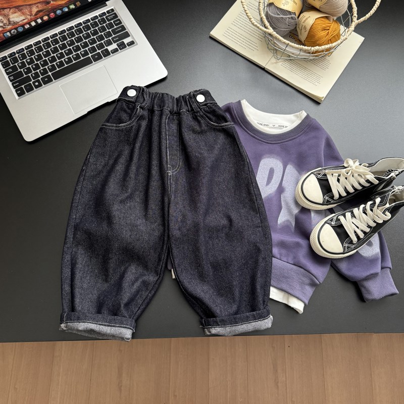 男童牛仔裤儿童春秋装时髦长裤2025新春款童装洋气宝宝裤子中小童