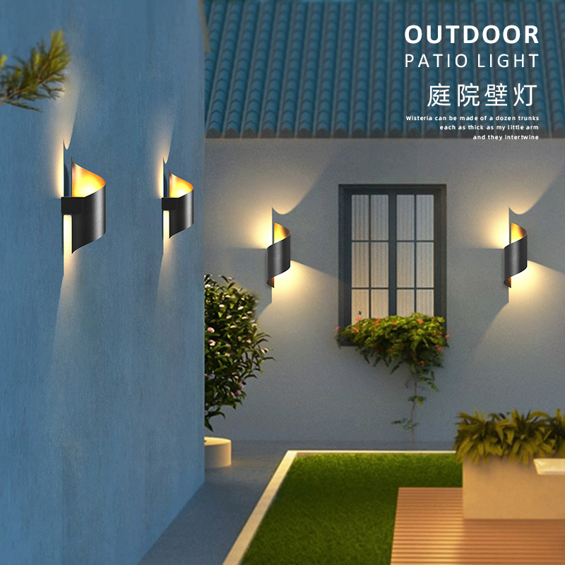 洗墙灯户外防水壁灯别墅庭院装饰灯花园过道墙壁灯室外露台阳台灯