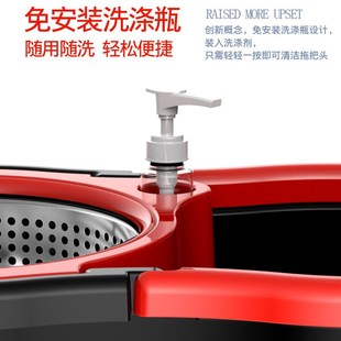 免手洗家用拖地神器自动脱水带桶墩布地板净甩干 旋转拖把2024新款