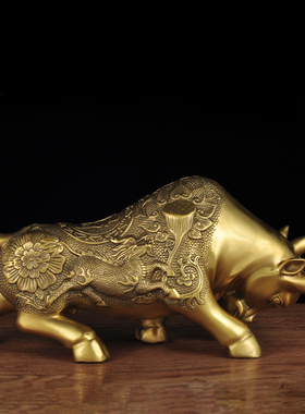 牛摆件办公室招财铜牛摆件特大家居客厅玄关装饰店铺开业乔迁礼品