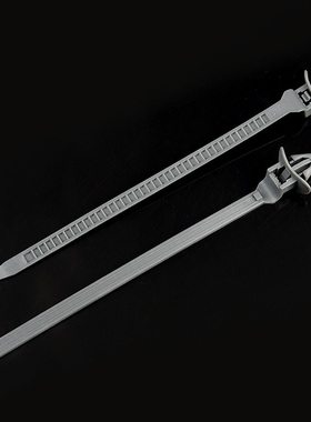 插销尼龙扎带6*130灰色飞机头基板固定束线带汽车修理扎带开孔7mm