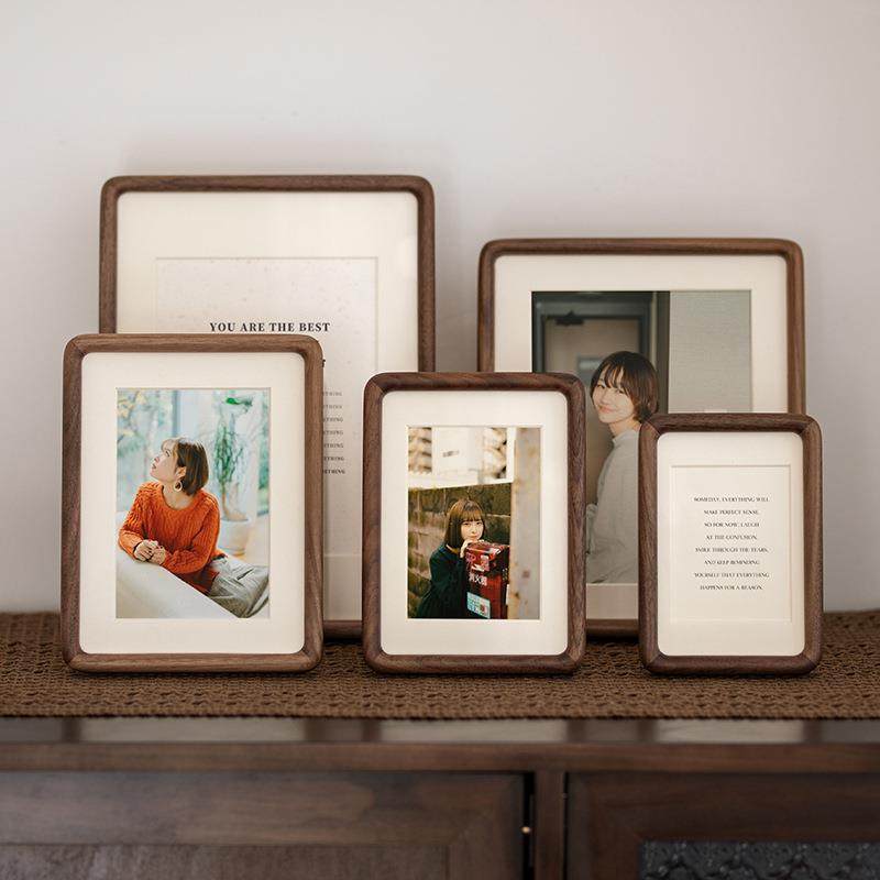 榫卯实木圆角相框摆台6寸7810寸A4冲洗照片做成相框黑胡桃柚木,农用物资,其他肥料,淘宝优惠券,粉丝福利购,淘宝优惠卷