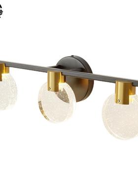 创意现代简约轻奢化妆镜前灯水晶气泡LED卫生间浴室镜柜壁灯