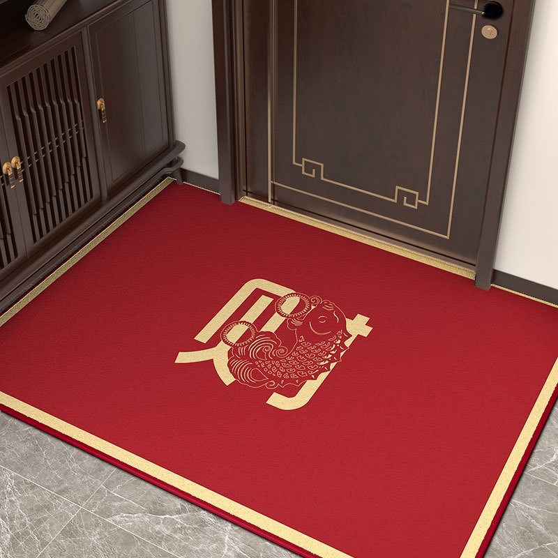 门口进门垫高品质入户门地垫家用大门外高级感脚垫2024网红色地毯