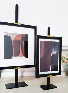 斯堪的纳维亚无障碍豪华创意金属画架相框装饰品客厅模型室入口桌