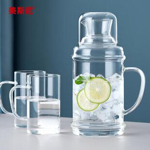 玻璃冷水壶耐高温凉白开 水杯套装大容量水瓶泡茶壶冷水壶覆古老