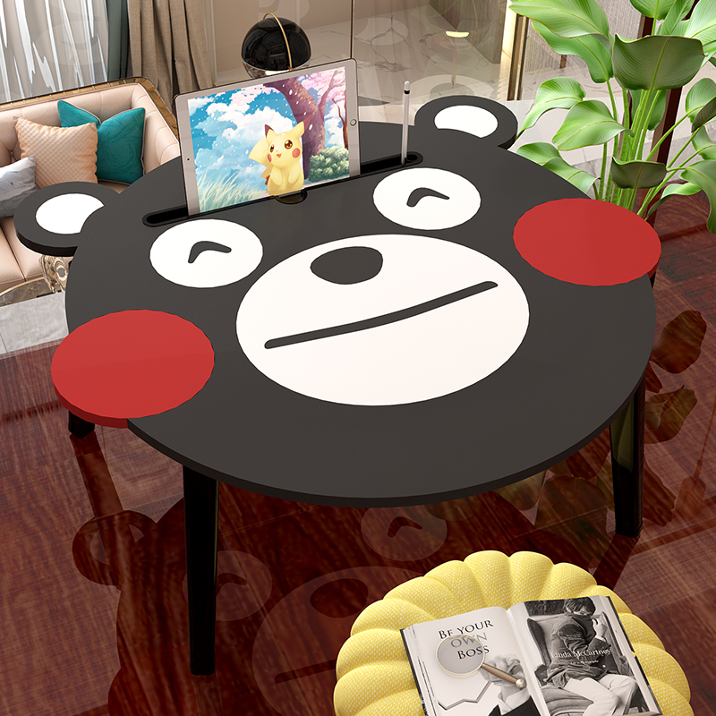 床上小桌子可折叠书桌卧室坐地毯上可爱便携式折叠桌电脑书桌懒人