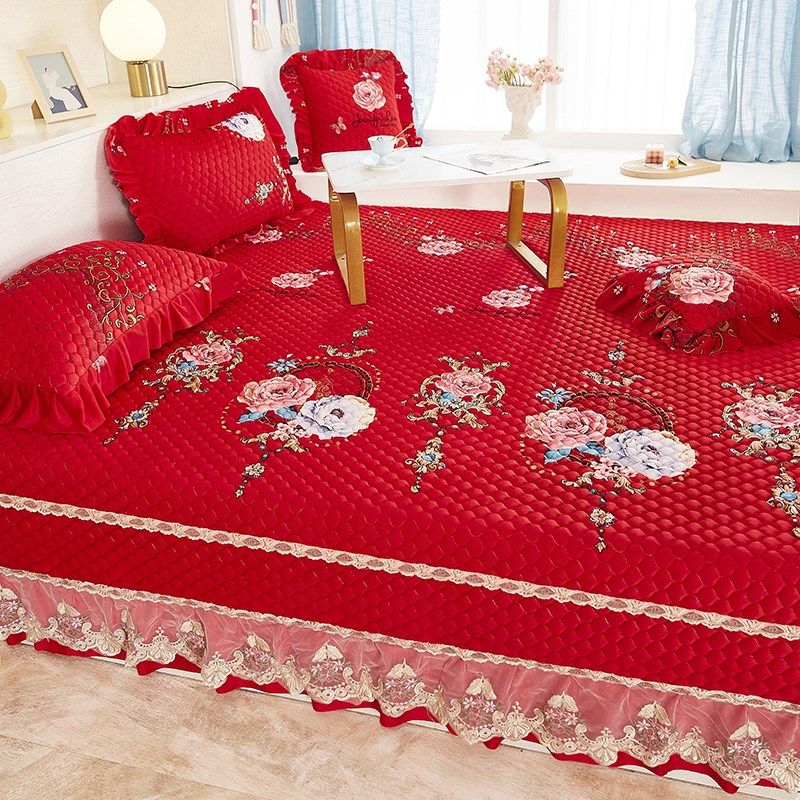 水晶绒榻榻米床盖防滑夹棉农村大炕罩炕盖铺炕垫子三层床单可定制,床上用品,床盖,淘宝优惠券,粉丝福利购,淘宝优惠卷