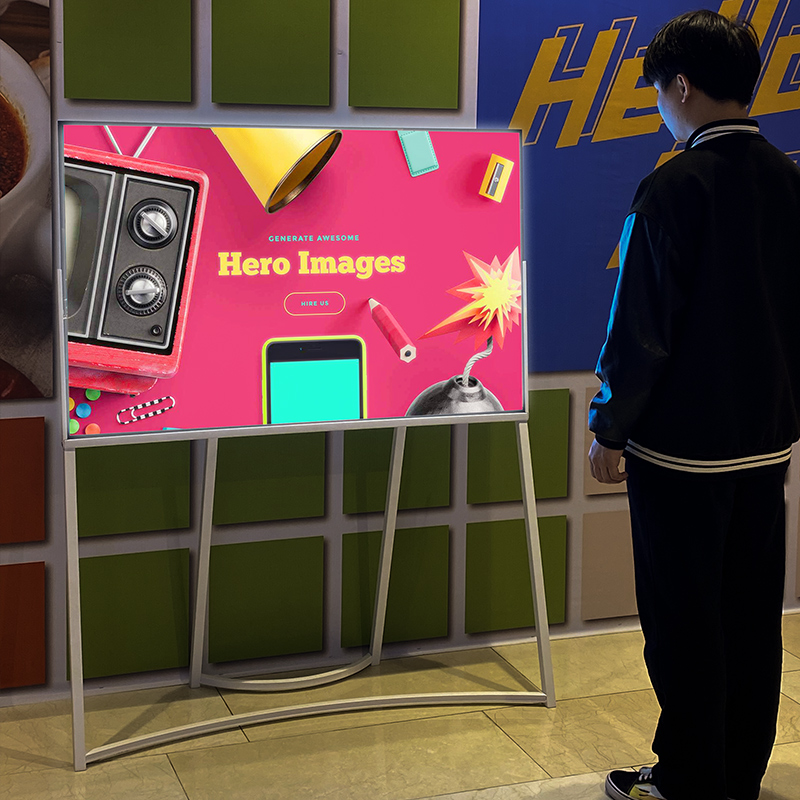 led灯箱广告牌发光展示牌展架立式落地式点餐台菜谱架宣传立牌架